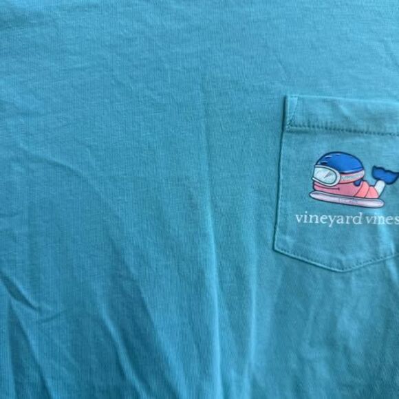 Girls Small 7-8 Vineyard Vines Long Sleeve Shirt Snowboarding Whale Graphic - Picture 4 of 4